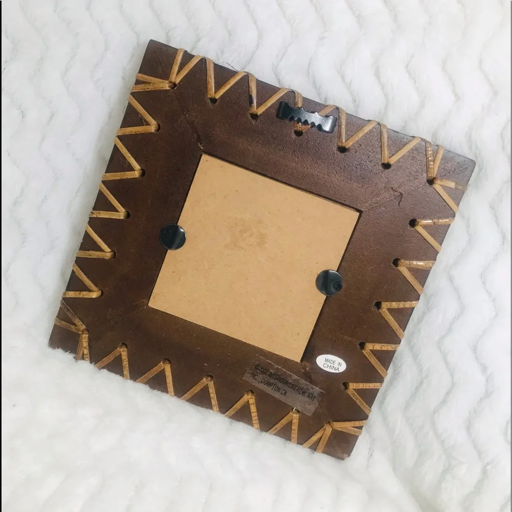 💥Wooden Square Mirror Home/Office Decor
